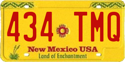 NM license plate 434TMQ