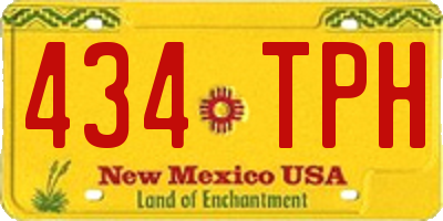 NM license plate 434TPH