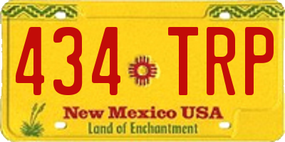 NM license plate 434TRP