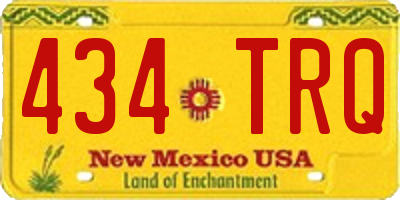 NM license plate 434TRQ