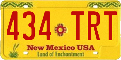 NM license plate 434TRT