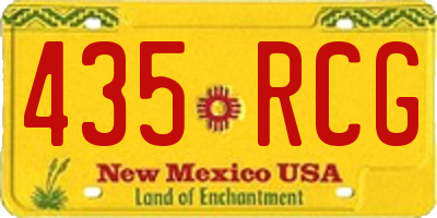 NM license plate 435RCG