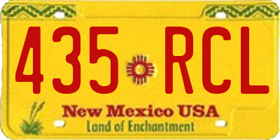 NM license plate 435RCL