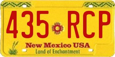 NM license plate 435RCP