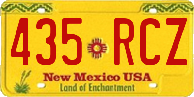 NM license plate 435RCZ