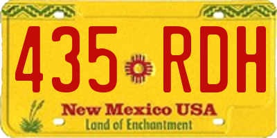 NM license plate 435RDH