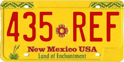 NM license plate 435REF