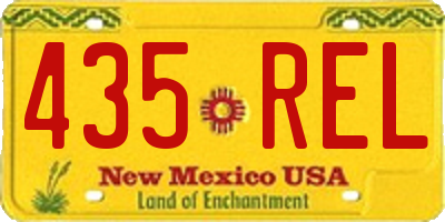 NM license plate 435REL