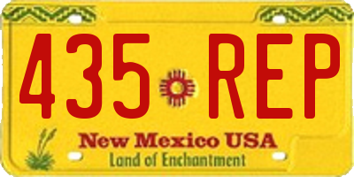 NM license plate 435REP