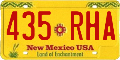 NM license plate 435RHA