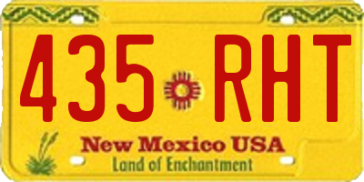 NM license plate 435RHT