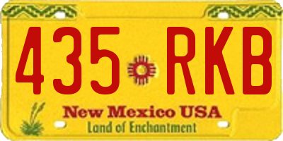 NM license plate 435RKB
