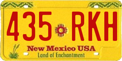 NM license plate 435RKH