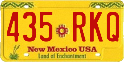 NM license plate 435RKQ
