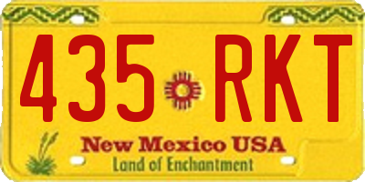 NM license plate 435RKT