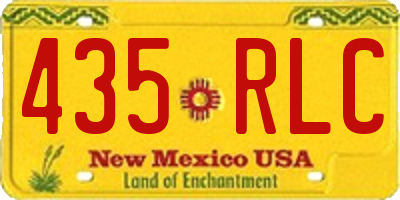 NM license plate 435RLC