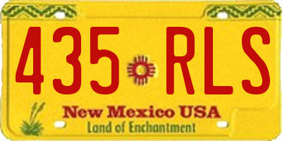 NM license plate 435RLS