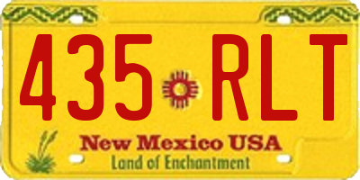 NM license plate 435RLT