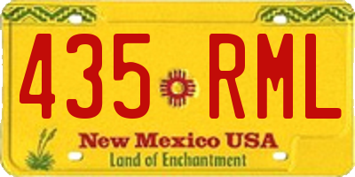 NM license plate 435RML
