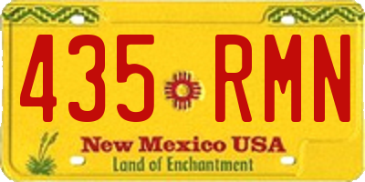 NM license plate 435RMN