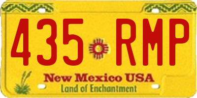 NM license plate 435RMP