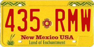 NM license plate 435RMW