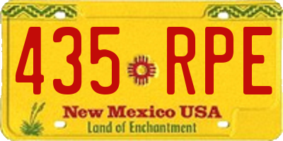 NM license plate 435RPE