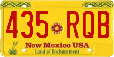 NM license plate 435RQB
