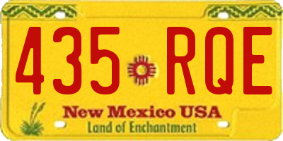 NM license plate 435RQE