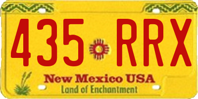 NM license plate 435RRX