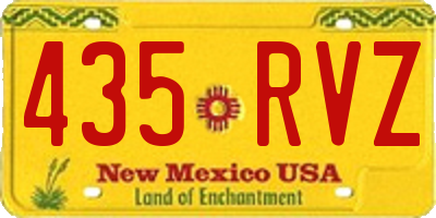 NM license plate 435RVZ