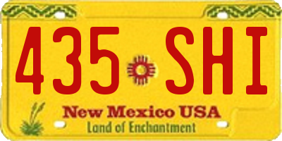 NM license plate 435SHI
