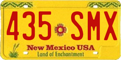 NM license plate 435SMX