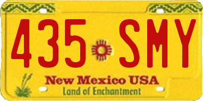 NM license plate 435SMY