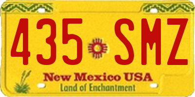 NM license plate 435SMZ