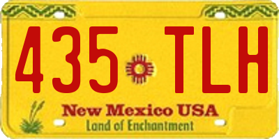 NM license plate 435TLH