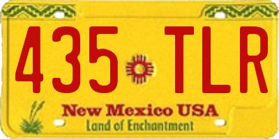 NM license plate 435TLR