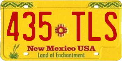 NM license plate 435TLS