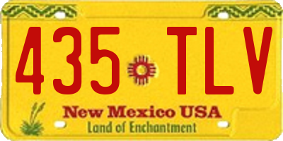 NM license plate 435TLV