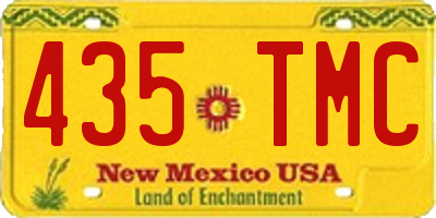 NM license plate 435TMC