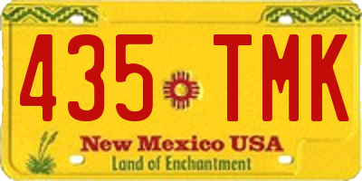 NM license plate 435TMK