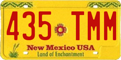 NM license plate 435TMM