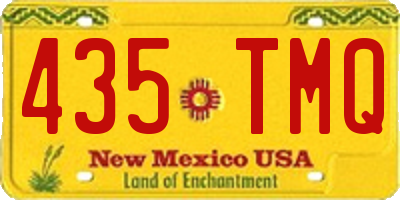 NM license plate 435TMQ