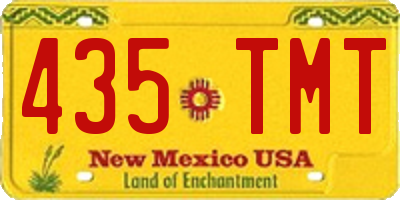 NM license plate 435TMT