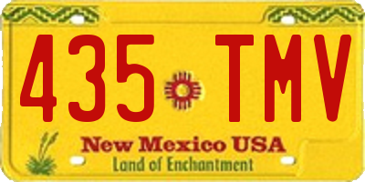 NM license plate 435TMV