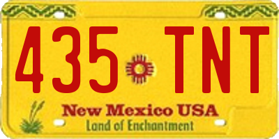 NM license plate 435TNT