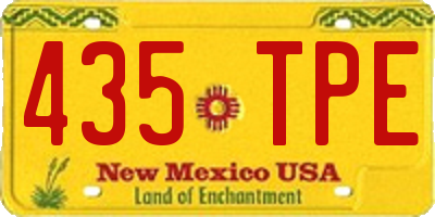 NM license plate 435TPE