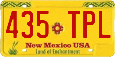 NM license plate 435TPL
