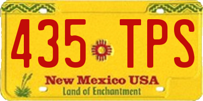 NM license plate 435TPS
