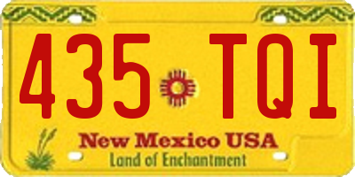 NM license plate 435TQI